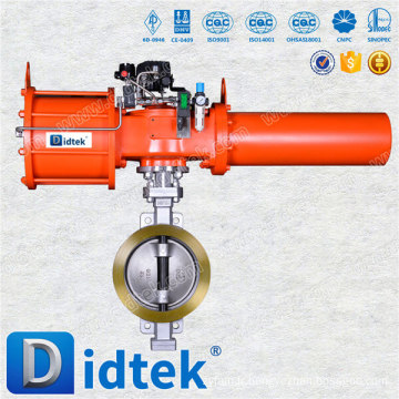 Didtek Triple Offset DN250 Actionneur pneumatique à action unique Valve papillon